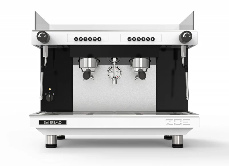 Кофемашина Sanremo Zoe SED Tall 2Gr, автоматическая, высокие группы, белая