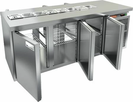 Стол охлаждаемый для салатов HICOLD SL2T-111/GN