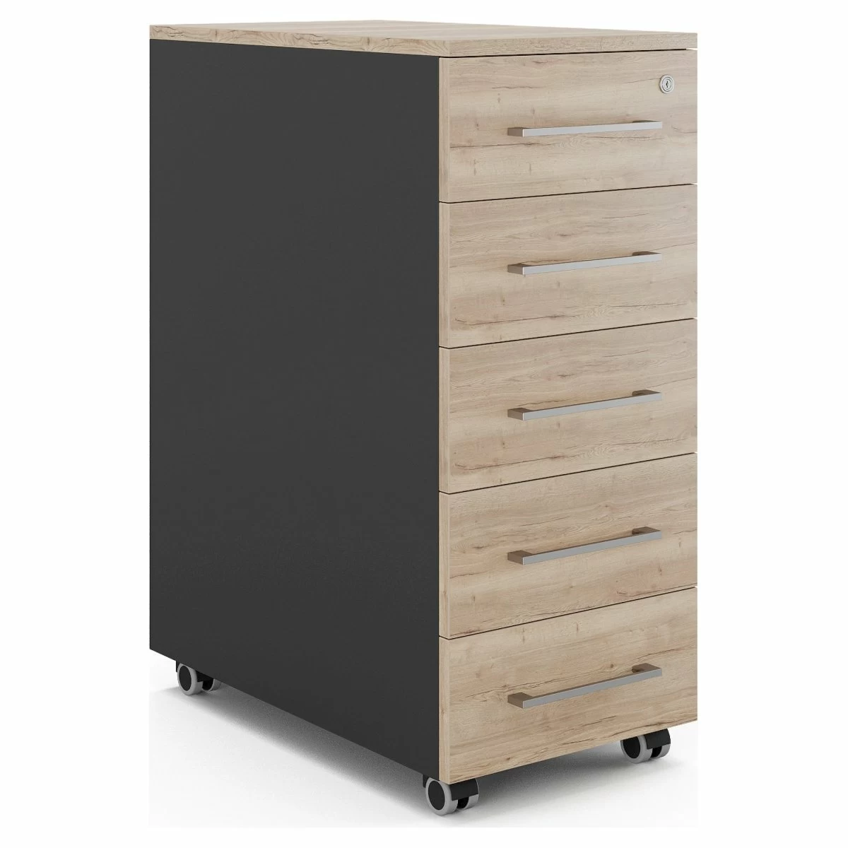 Тумба мобильная Kobor TM5-40/50 black/natural