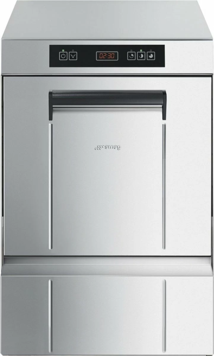 Стаканомоечная машина SMEG SPG 405 MS под кассеты 40х40 см, сливная помпа с фильтром, дозаторы моющего средства и ополаскивателя, водоумягчитель, эле
