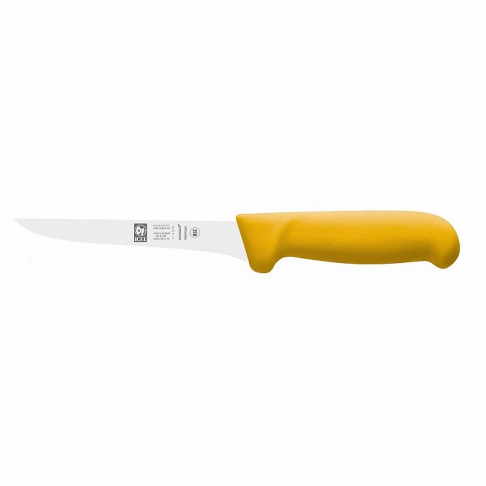 Нож обвалочный 150/270 мм. желтый SAFE Icel /1/