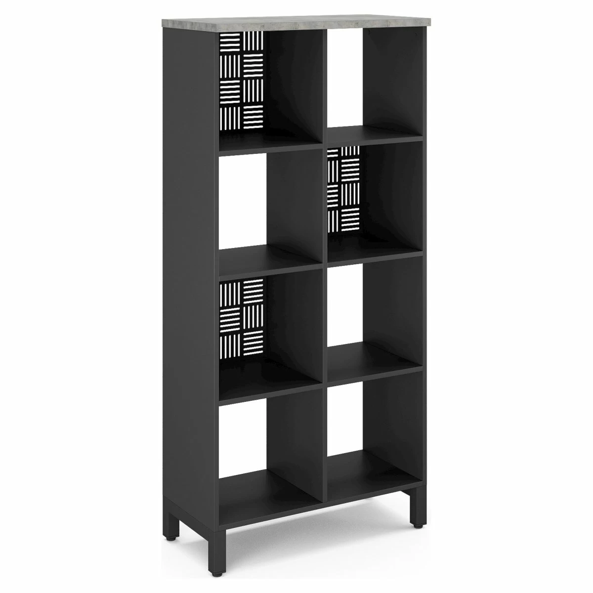 Стеллажная система Kobor SQ-4X2 black/chicago