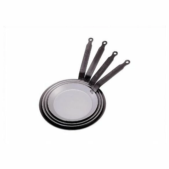 Сковорода для блинов d=22 см. белая сталь Carbone Steel (индукция) De Buyer /1/5/