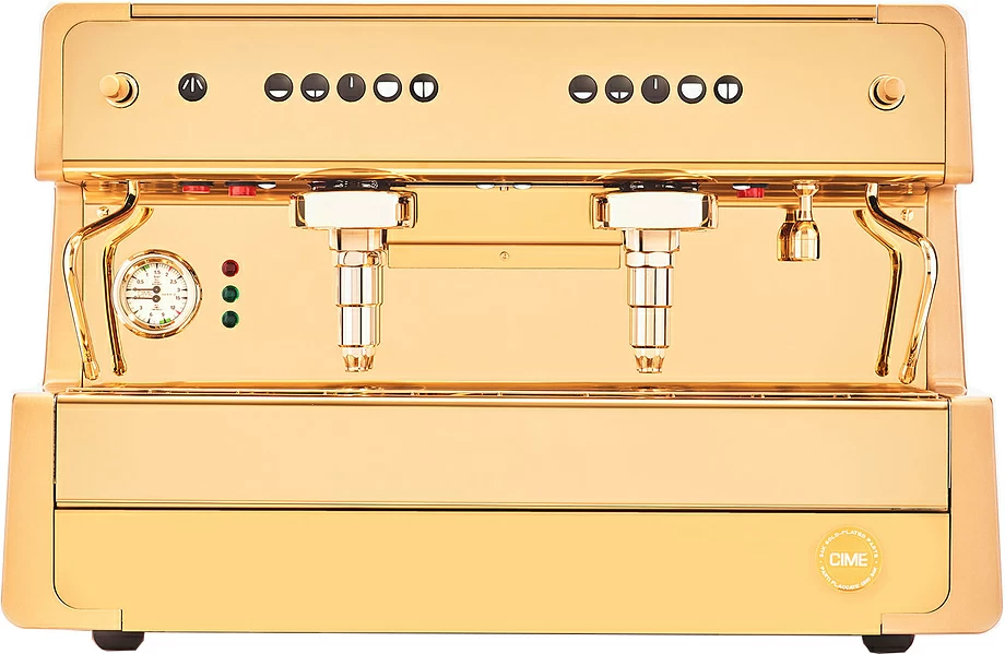 Кофемашина рожковая CIME CO-05 A 2gr, 2 группы E61, автомат, золотая