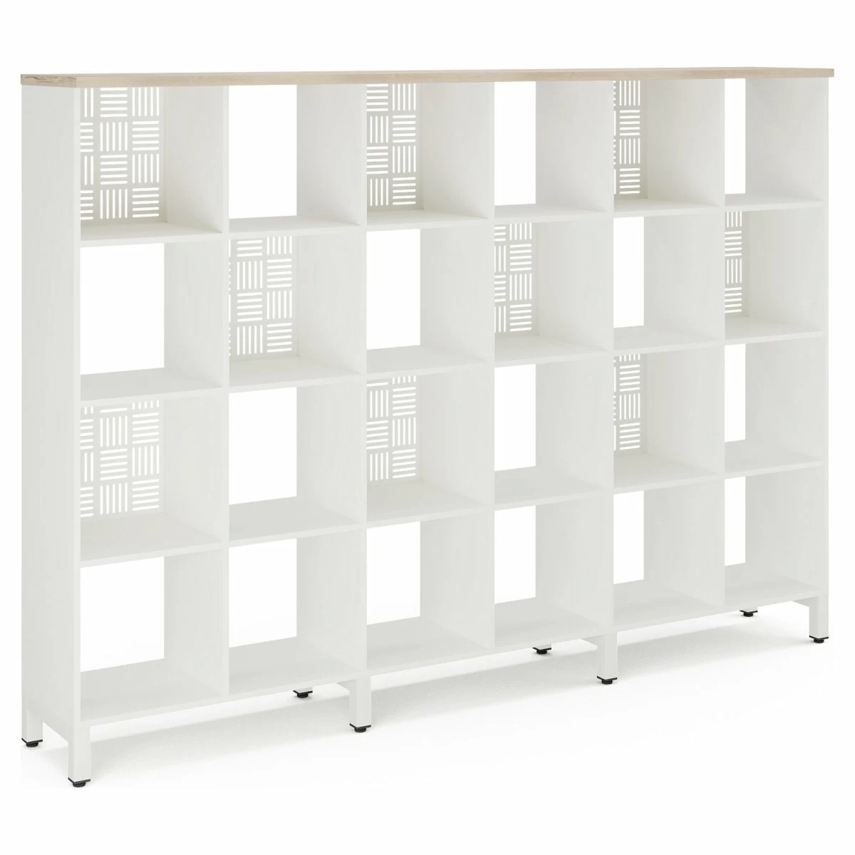Стеллажная система Kobor SQ-4X6 white/natural