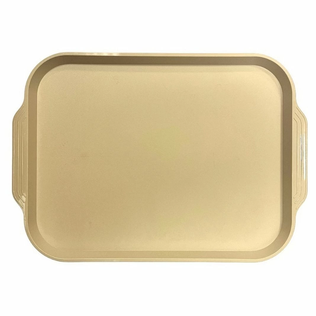 Поднос 45*35,5 см. бежевый поверхность шагрень MG /1/10/