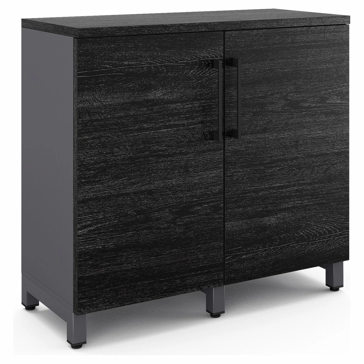 Шкаф распашной Kobor HR/2-90/40/M graphite/wood