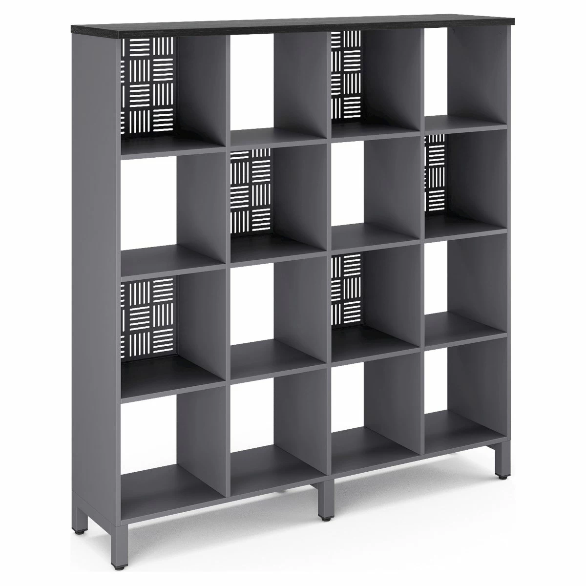 Стеллажная система Kobor SQ-4X4 graphite/wood