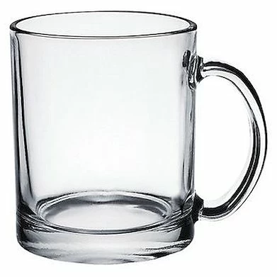 Кружка 300 мл. d=80, h=97 мм прозрач. (цилиндр) /24/840/