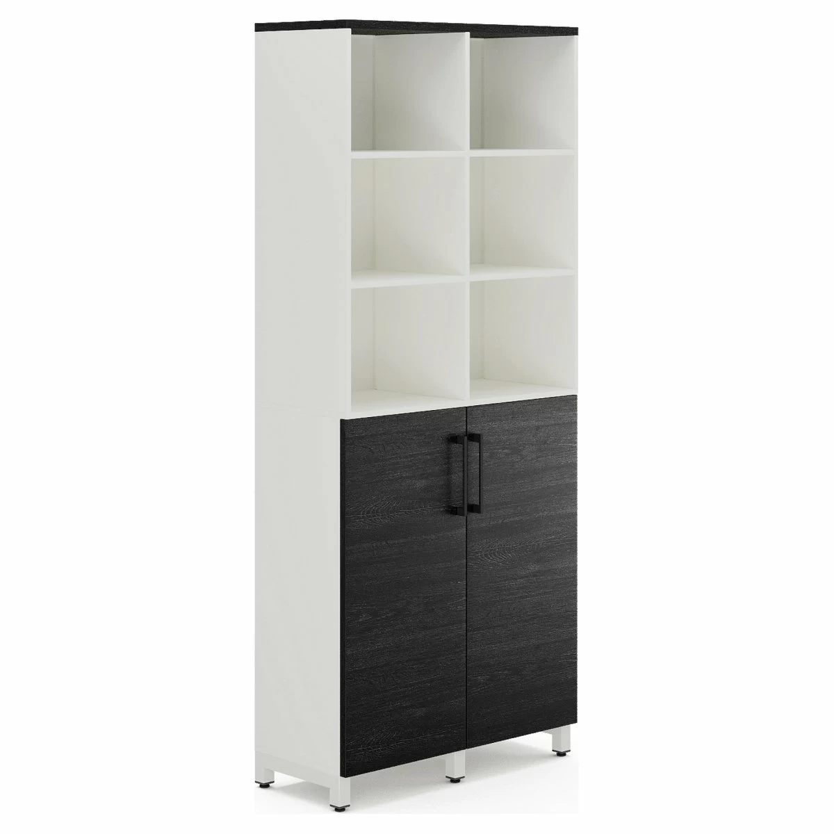 Шкаф распашной Kobor HR/3/3-90/40/M white/wood