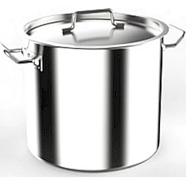 Котел 30 л. нерж. d=35 см. h=32 см. тройное дно с крышк. (индукция) MGSteel /1/