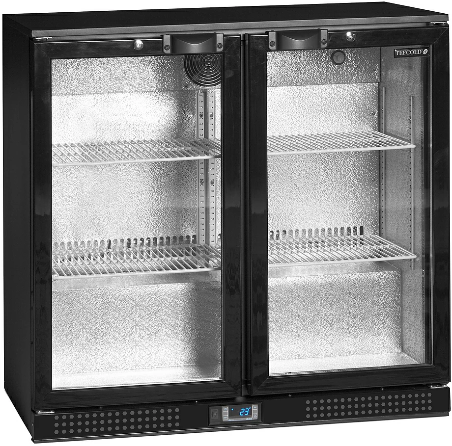 Холодильный шкаф со стеклом Tefcold DB201H барный чeрный