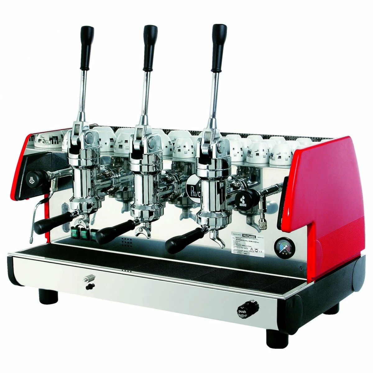 Кофемашина леверная La Pavoni BART3L красная