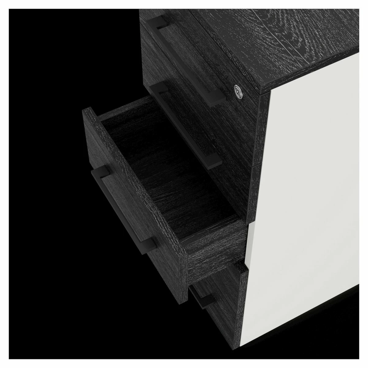 Тумба приставная Kobor TS5-40/70 white/wood