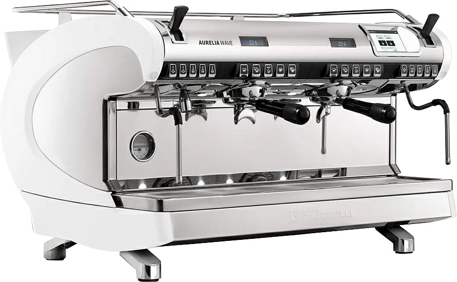Кофемашина рожковая автоматическая Nuova Simonelli Aurelia WAVE T3 2Gr 380V pearl white+high groups+Autopurge+spare kit
