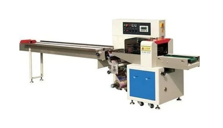 Горизонтальная упаковочная машина Hualian Machinery DXDZ-450XD (лент. S 200, рег. форм., S 400mm, L 130-450, H 80)