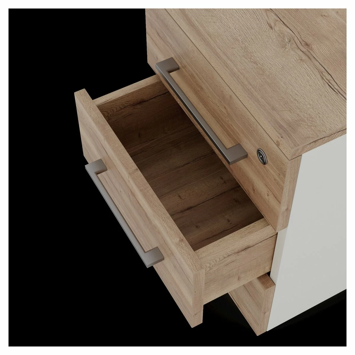 Тумба приставная Kobor TS3-40/80 white/natural