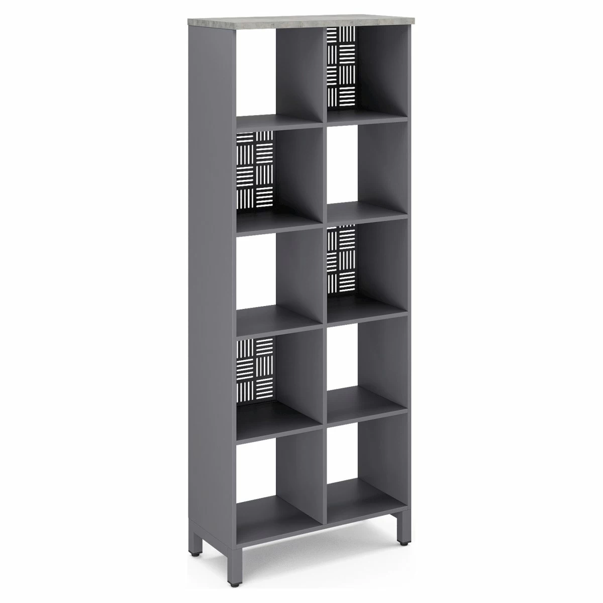 Стеллажная система Kobor SQ-5X2 graphite/chicago