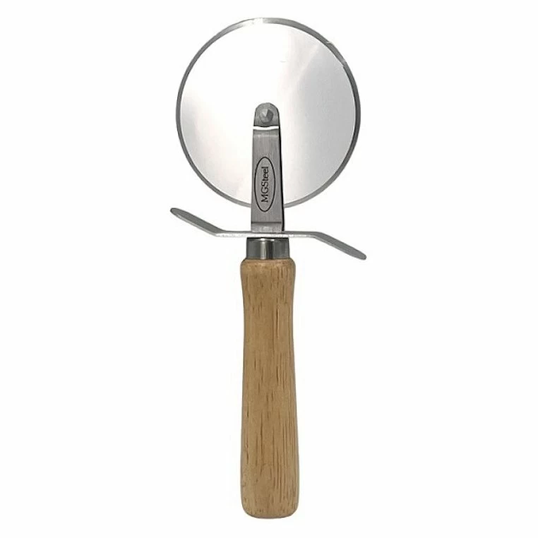 Нож для пиццы d=10 см. нерж. с деревянной ручкой MGsteel /1/