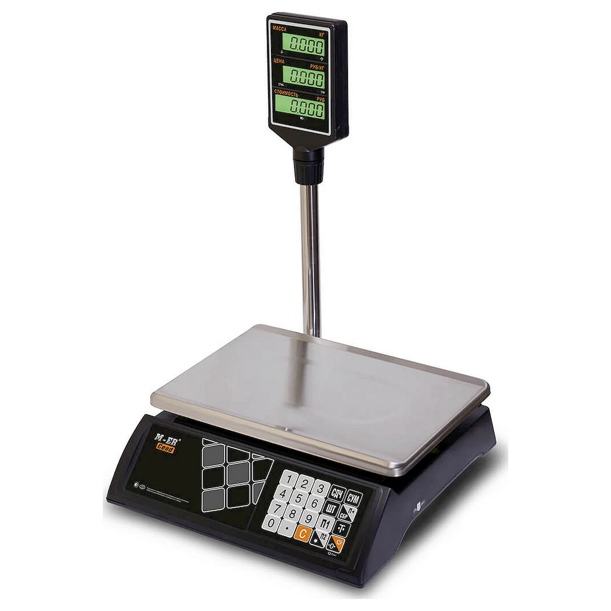 Весы торговые Mertech M-ER 327ACP-32.5 LCD Black