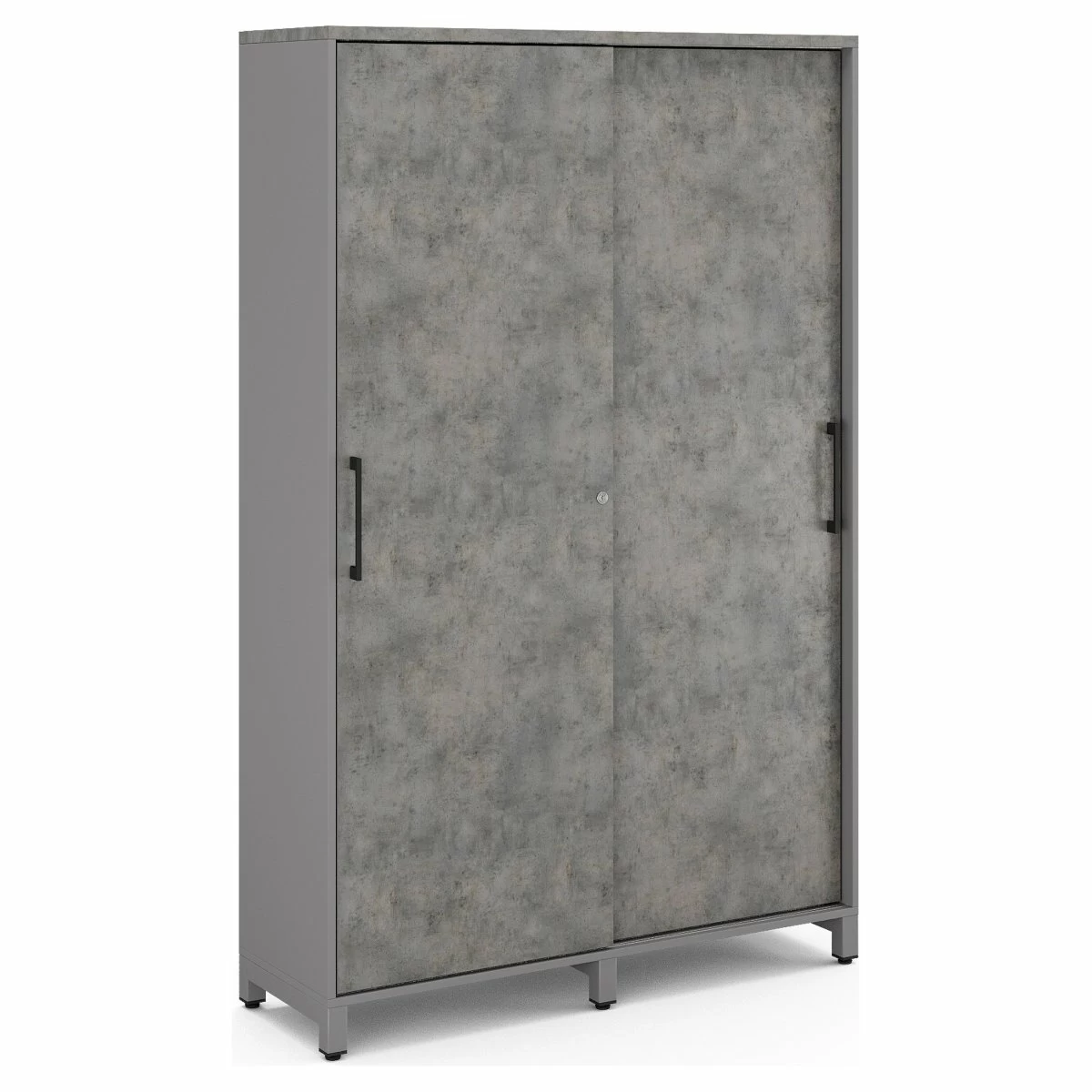 Гардероб-купе Kobor HG-120/40/M aluminum/chicago