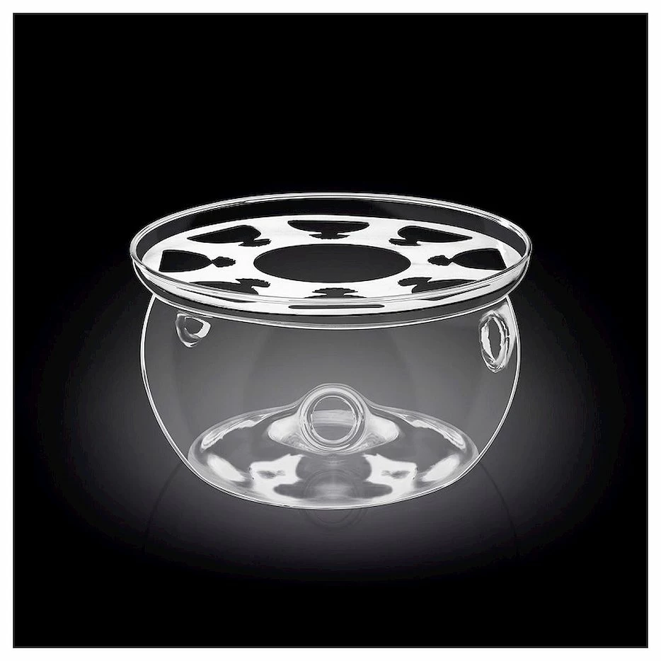 Подставка для подогрева чайника 15*8 см. стеклянная Thermo Glass Wilmax /3/24/