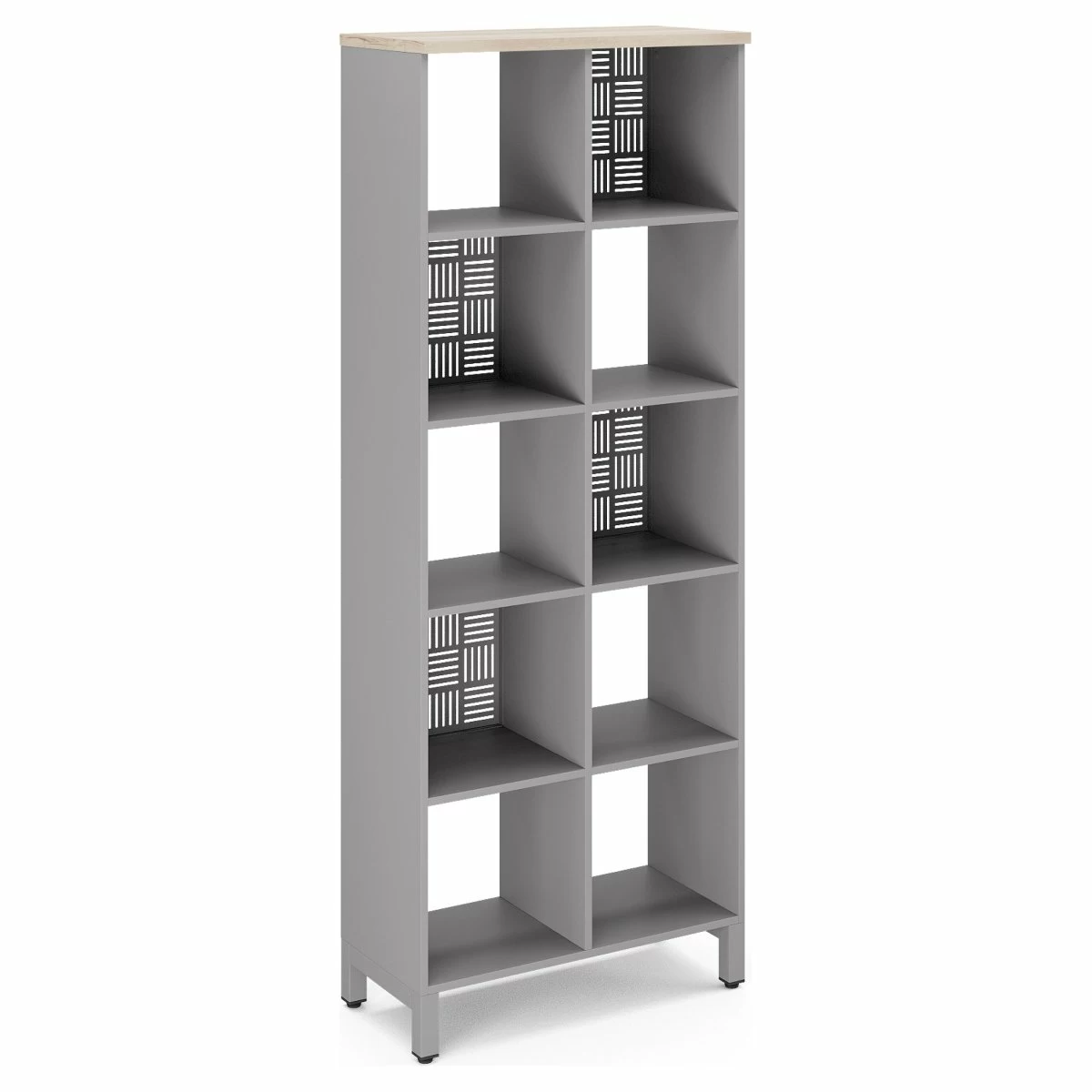 Стеллажная система Kobor SQ-5X2 aluminum/natural
