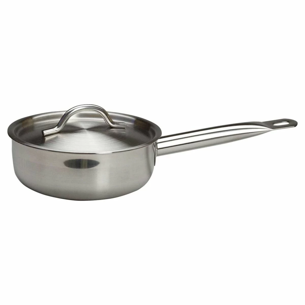 Сотейник 1,3 л. нерж. d=15,5 см. h=8,5 см. с крышкой тройное дно (индукция) MGsteel /1/