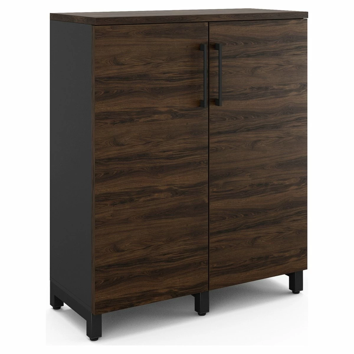 Шкаф распашной Kobor HR/3-90/60/M black/charlston
