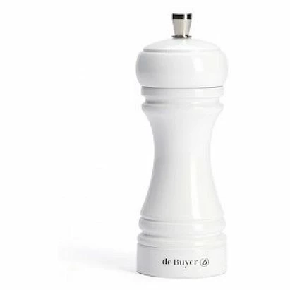 Мельница для перца h=14 см. бук, белая De Buyer /1/6/