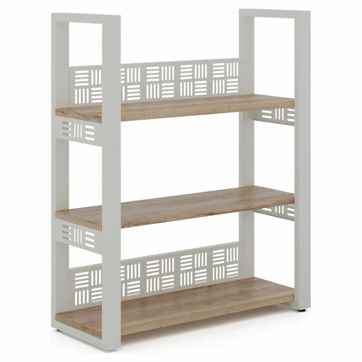 Стеллаж открытый Kobor SО3-120/36 white/natural