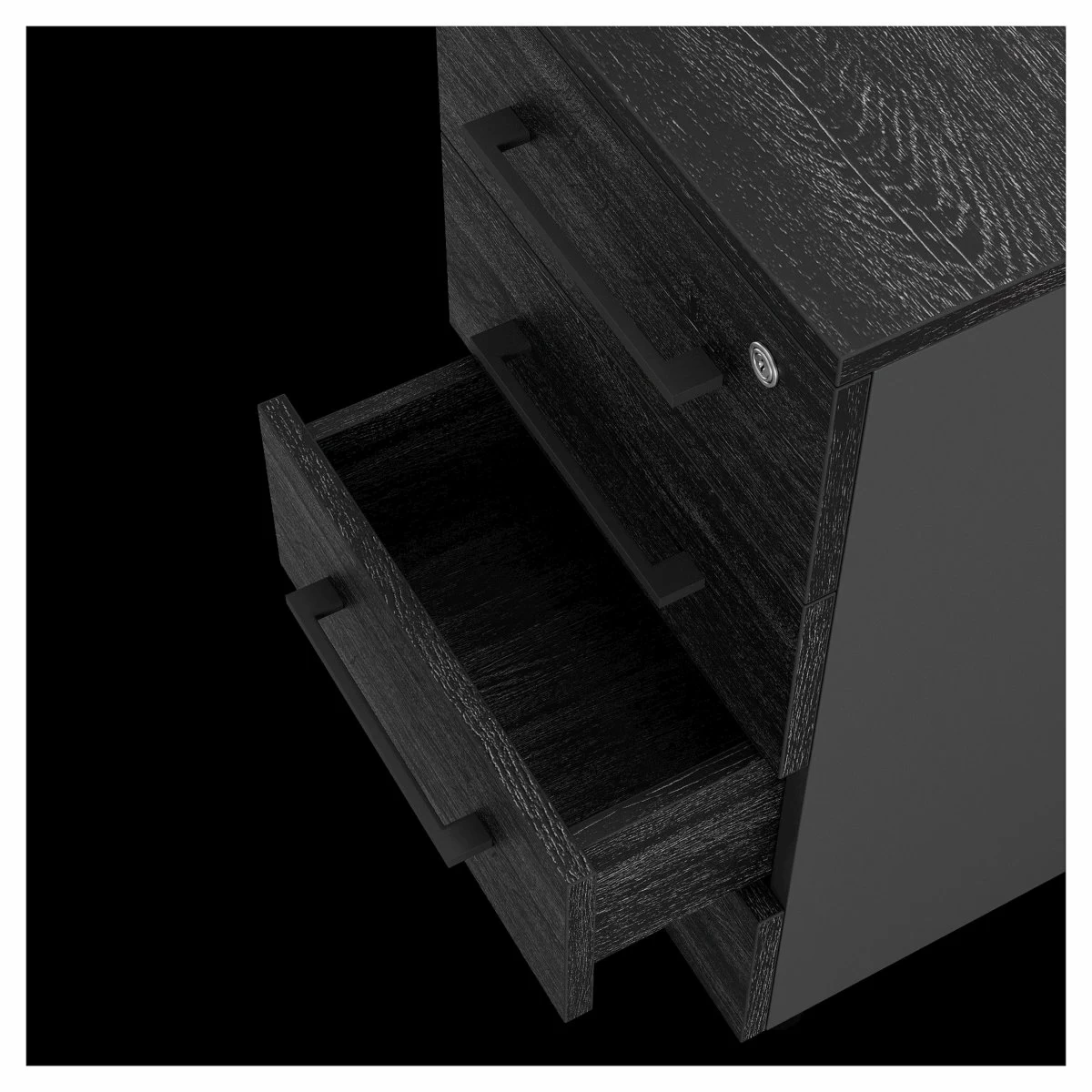 Тумба приставная Kobor TS4-40/60 black/wood