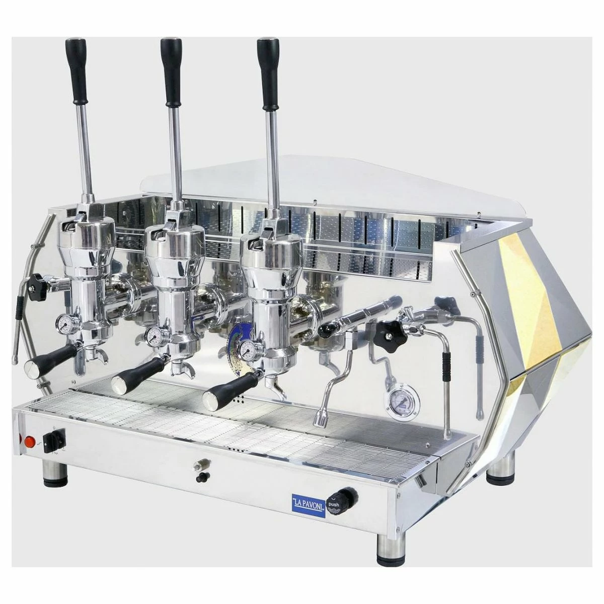 Кофемашина леверная La Pavoni DIA3L золотая