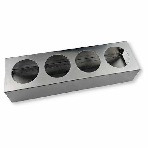 Подставка для соусов 4 ячейки 36*10*8 см. нерж. MGsteel /1/24/