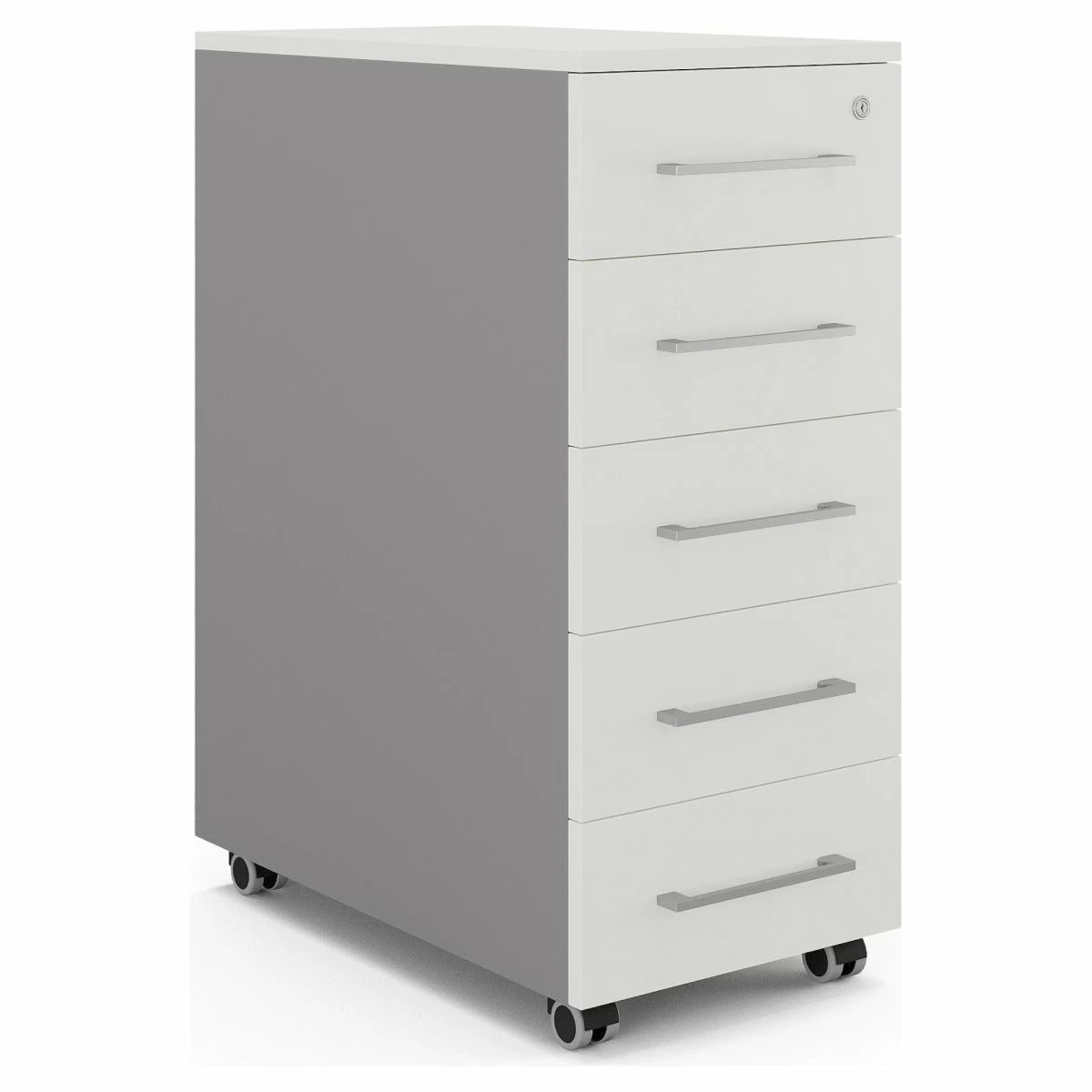 Тумба мобильная Kobor TM5-40/80 aluminum/premium