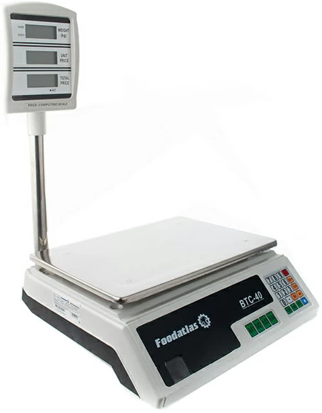 Торговые весы Foodatlas 40кг/2гр ВТС-40