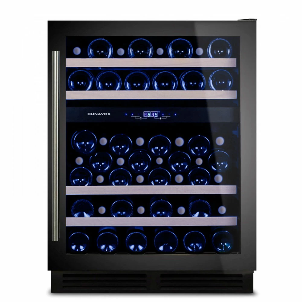 Шкаф винный Dunavox DX-53.130DBK/DP