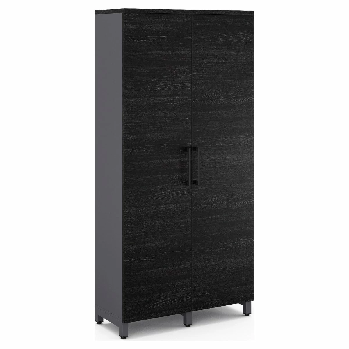 Гардероб распашной Kobor HRG-90/40/M graphite/wood