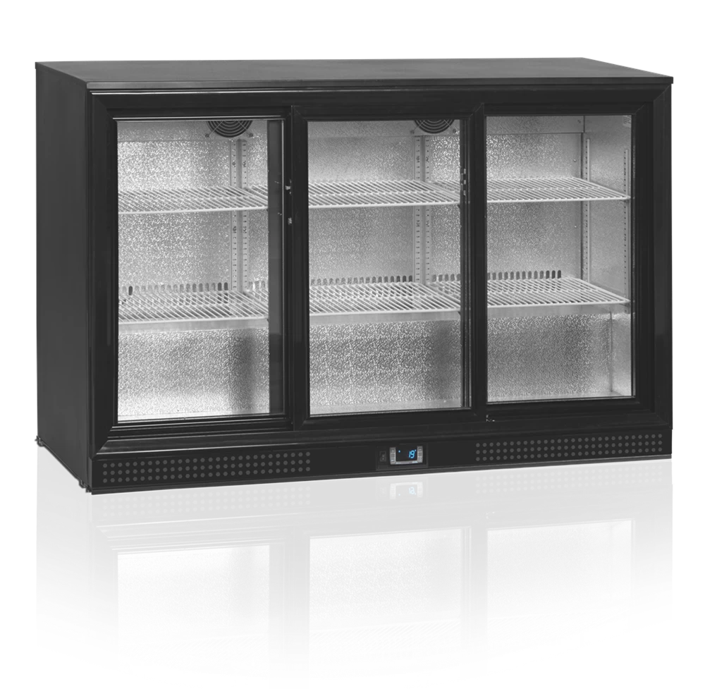 Шкаф холодильный со стеклом Tefcold DB300S-3-P барный черный