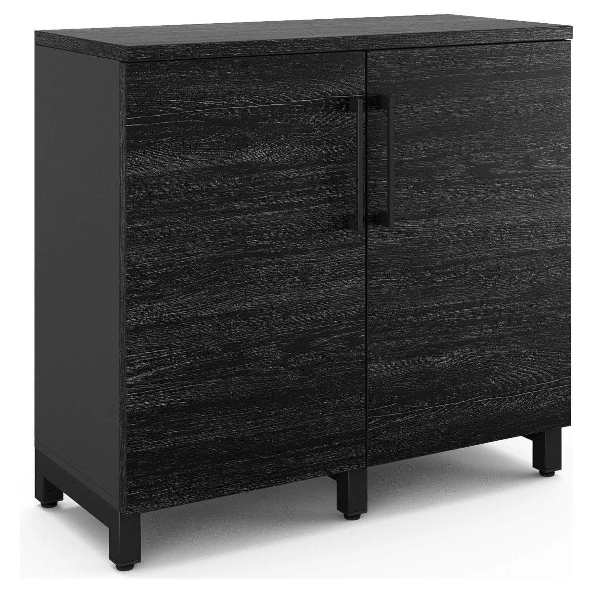 Шкаф распашной Kobor HR/2-90/60/M black/wood