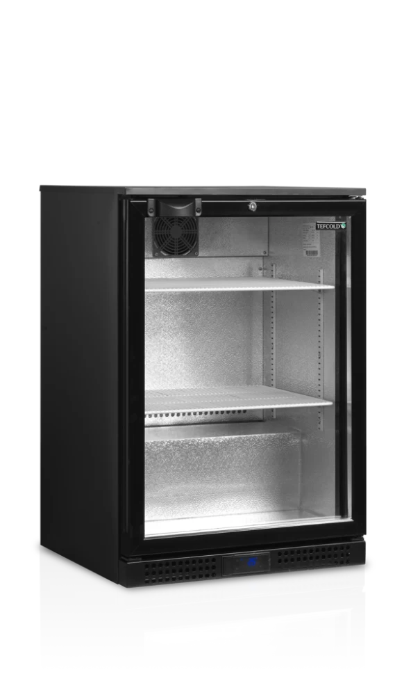 Шкаф холодильный со стеклом Tefcold DB126H барный черный