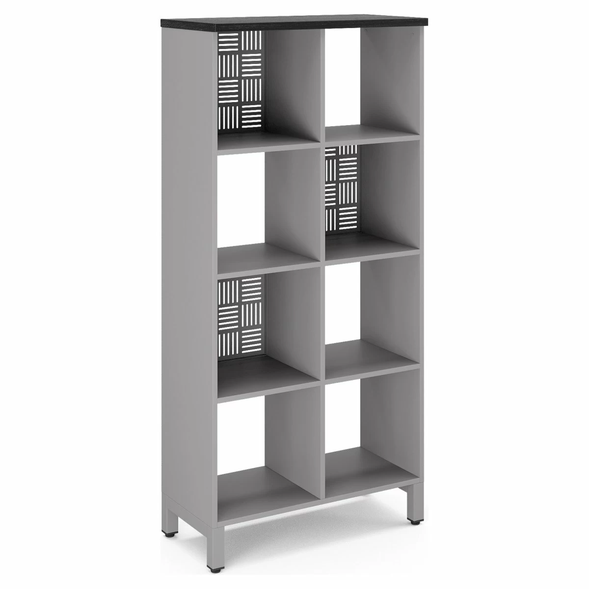 Стеллажная система Kobor SQ-4X2 aluminum/wood