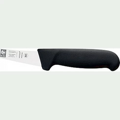 Нож обвалочный 150/290 мм. изогнутый (узкое жесткое лезвие) черный SAFE Icel /1/6/