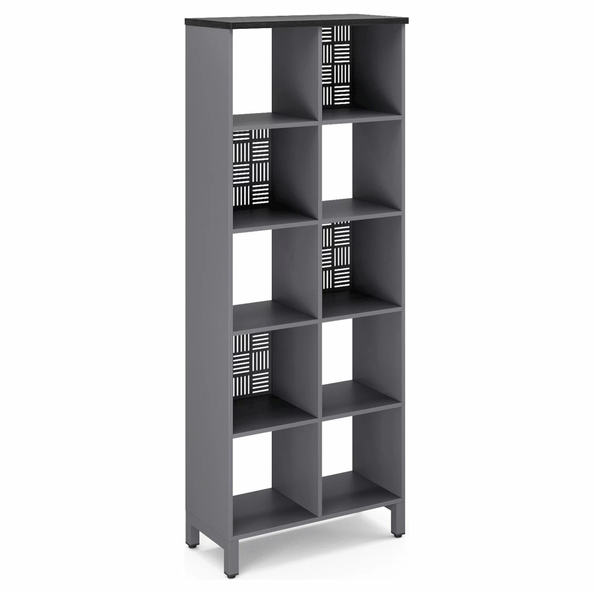 Стеллажная система Kobor SQ-5X2 graphite/wood