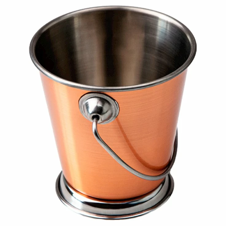 Ведерко для подачи d=90/60 мм. h=90 мм. 350 мл. нерж. медный MGsteel /1/72/