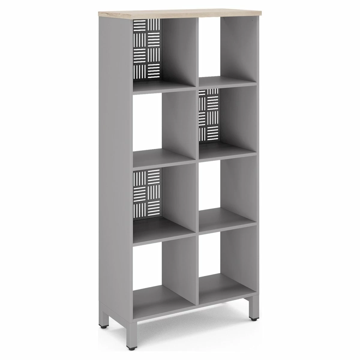 Стеллажная система Kobor SQ-4X2 aluminum/natural
