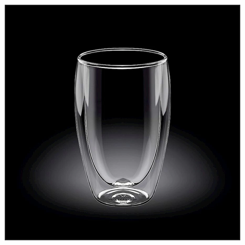 Стакан 400 мл с двойными стенками Thermo Glass Wilmax /1/48/