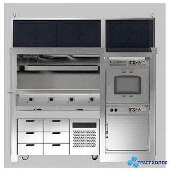 Гриль-станция напольная RoboLabs ГСЧ-4ЭМ2Л