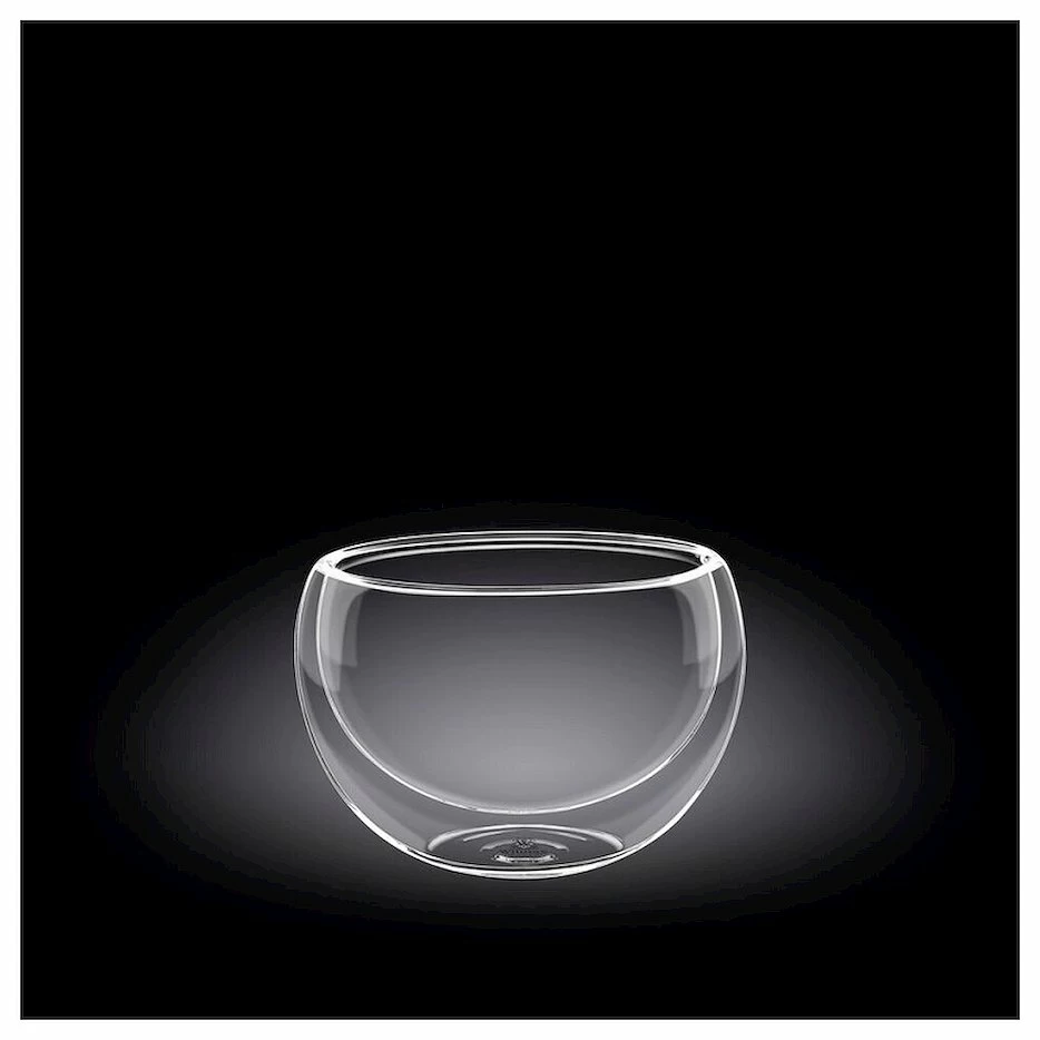 Салатник d=85 мм. 250 мл с дв. стенками Thermo Glass Wilmax /6/96/
