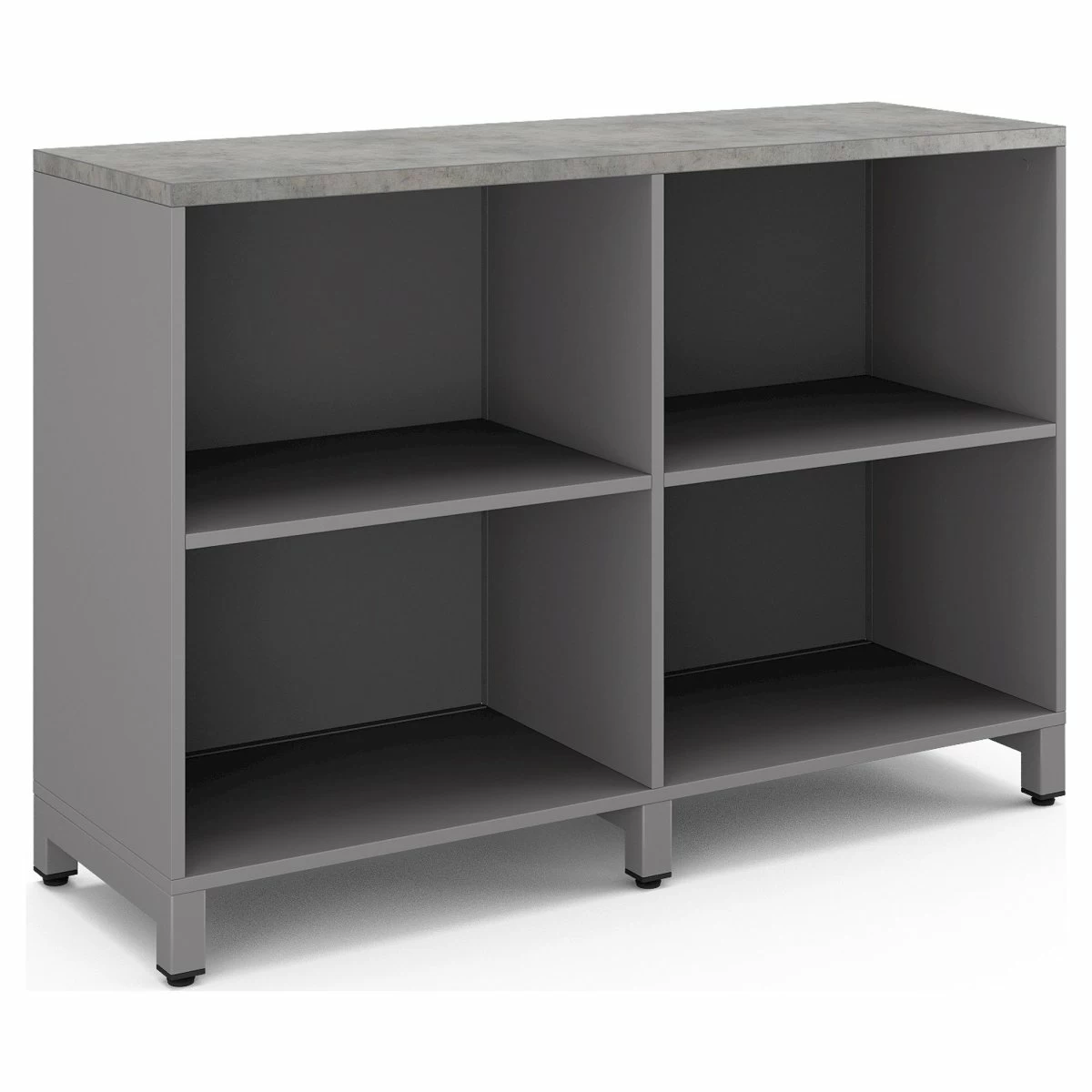 Шкаф открытый Kobor HO/2-120/60/M aluminum/chicago